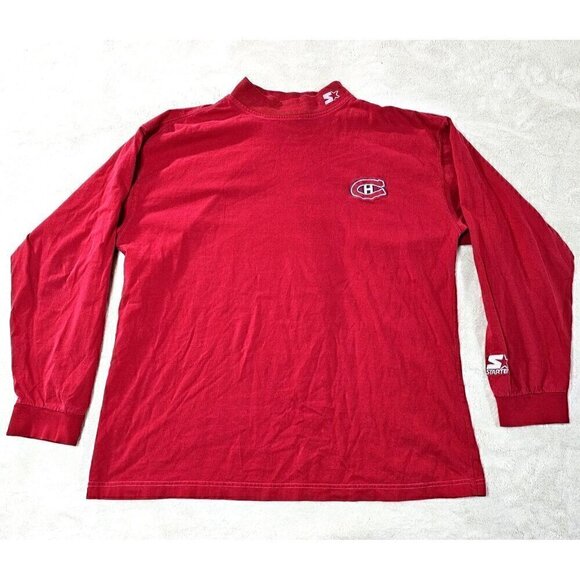 STARTER Other - Montreal Canadians  Starter NHL Red Sweater CA 06311 Vintage SIZE XL Long Sleeve